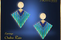 OMBRE RAIN Kite Earrings Pattern