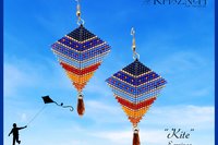 KITE - Earring, Purse Charm, Pendant, Car mirror Charm Pattern