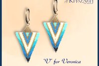 Earrings "V" for VERONICA Tutorial