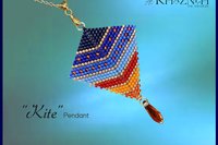 KITE - Earring, Purse Charm, Pendant, Car mirror Charm Pattern