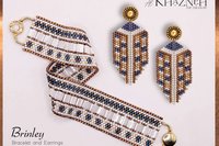 Even Peyote Bracelet Pattern with Tila's - "BRINLEY"