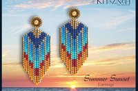 SUMMER SUNSET Earrings Tutorial