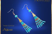 Tassel Earrings Tutorial "NEFERTITI"