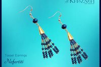 Tassel Earrings Tutorial "NEFERTITI"