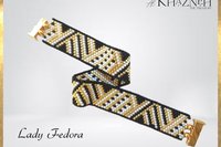 LADY FEDORA - Even Peyote Bracelet & Earrings Set