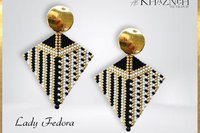 LADY FEDORA - Even Peyote Bracelet & Earrings Set