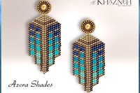AZORA SHADES - Peyote Stitch Beading Earrings Pattern