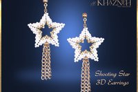 SHOOTING STAR 3D Earrings Tutorial