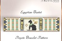 Peyote Bracelet EGYPTIAN BASTET