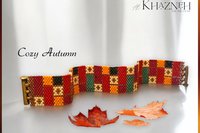 COZY AUTUMN - A Peyote Stitch Beaded Bracelet Pattern
