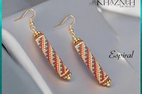 ESPIRAL - Even Peyote Tube Earrings