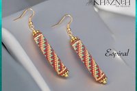 ESPIRAL - Even Peyote Tube Earrings