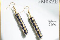 DAISY - Even Peyote Tube Earrings Pattern