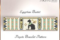 Peyote Bracelet EGYPTIAN BASTET