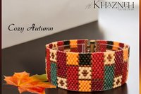 COZY AUTUMN - A Peyote Stitch Beaded Bracelet Pattern