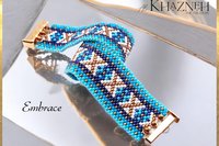 Odd Peyote Bracelet Pattern "EMBRACE"