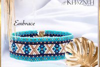 Odd Peyote Bracelet Pattern "EMBRACE"