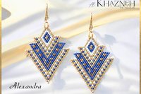 BRICK STITCH Earrings ALEXANDRA