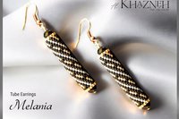 MELANIA - Even Peyote Tube Earrings