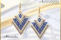 BRICK STITCH Earrings ALEXANDRA
