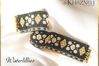 WATERLILLIES - Even Peyote Bracelet Pattern
