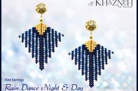 Rain Dance Night & Day - kite earrings pattern