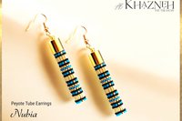 NUBIA - Even Peyote Tube Earrings Pattern