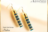 NUBIA - Even Peyote Tube Earrings Pattern