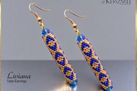 LIVIANA - Odd Peyote Tube Earrings Pattern