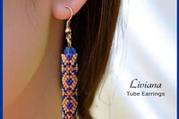LIVIANA - Odd Peyote Tube Earrings Pattern