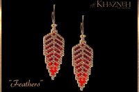 Peyote Earring Pattern "FEATHERS"