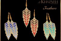 Peyote Earring Pattern "FEATHERS"