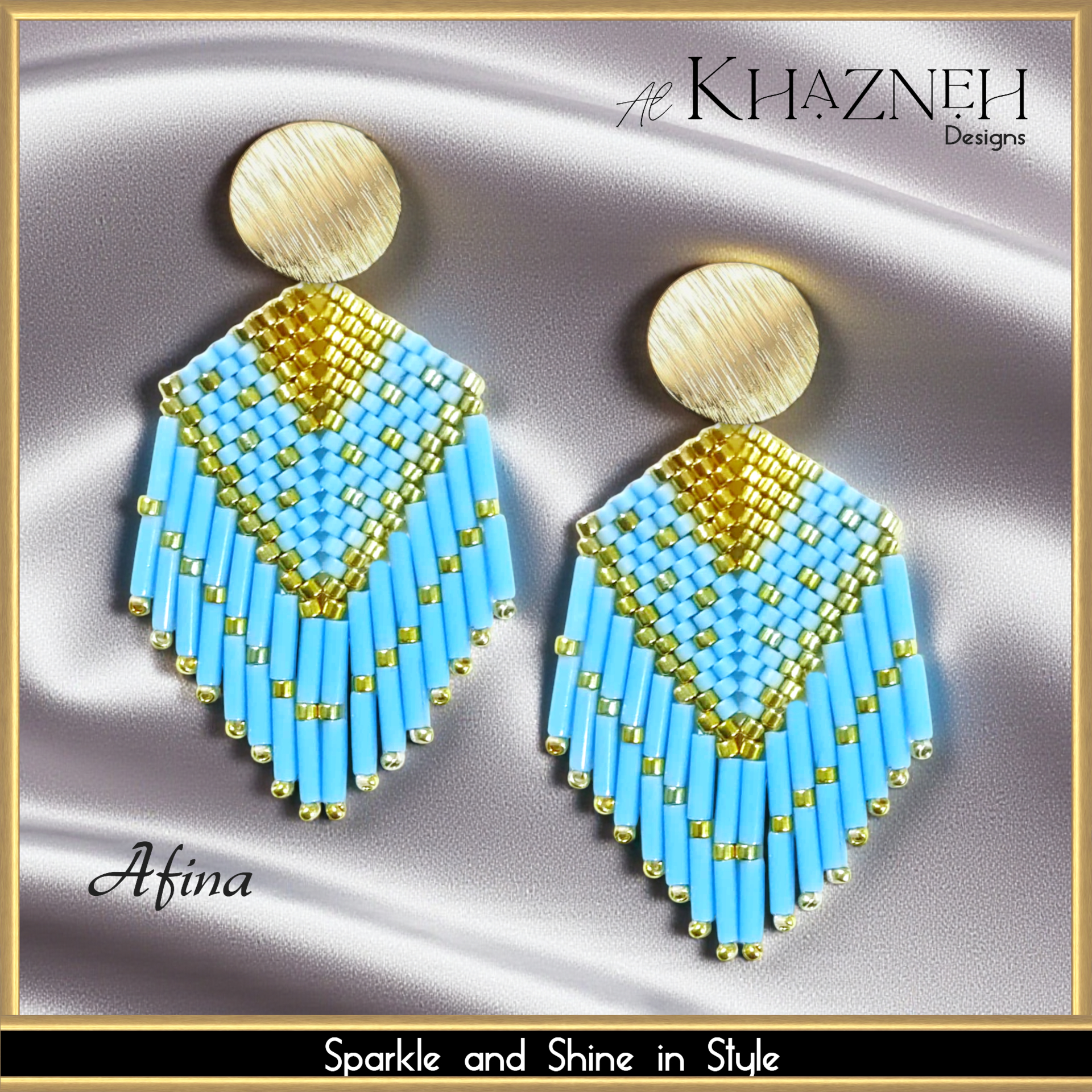 AFINA - Kite Fringe Earrings Pattern