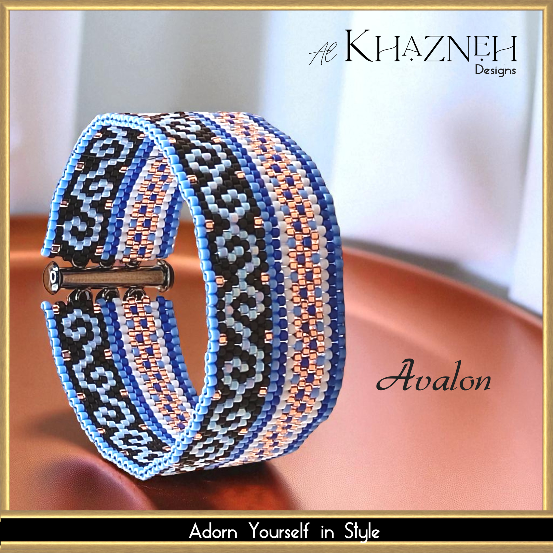 Even Peyote Bracelet Pattern "AVALON"