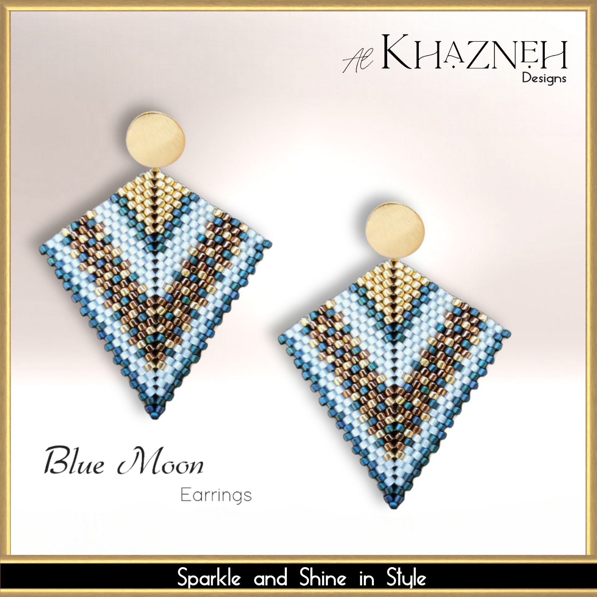 BLUE MOON Kite Earrings Pattern