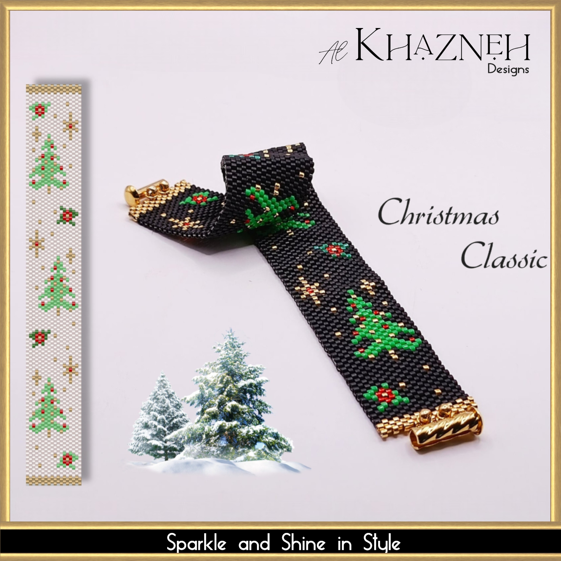 CHRISTMAS CLASSIC - Even Peyote Bracelet