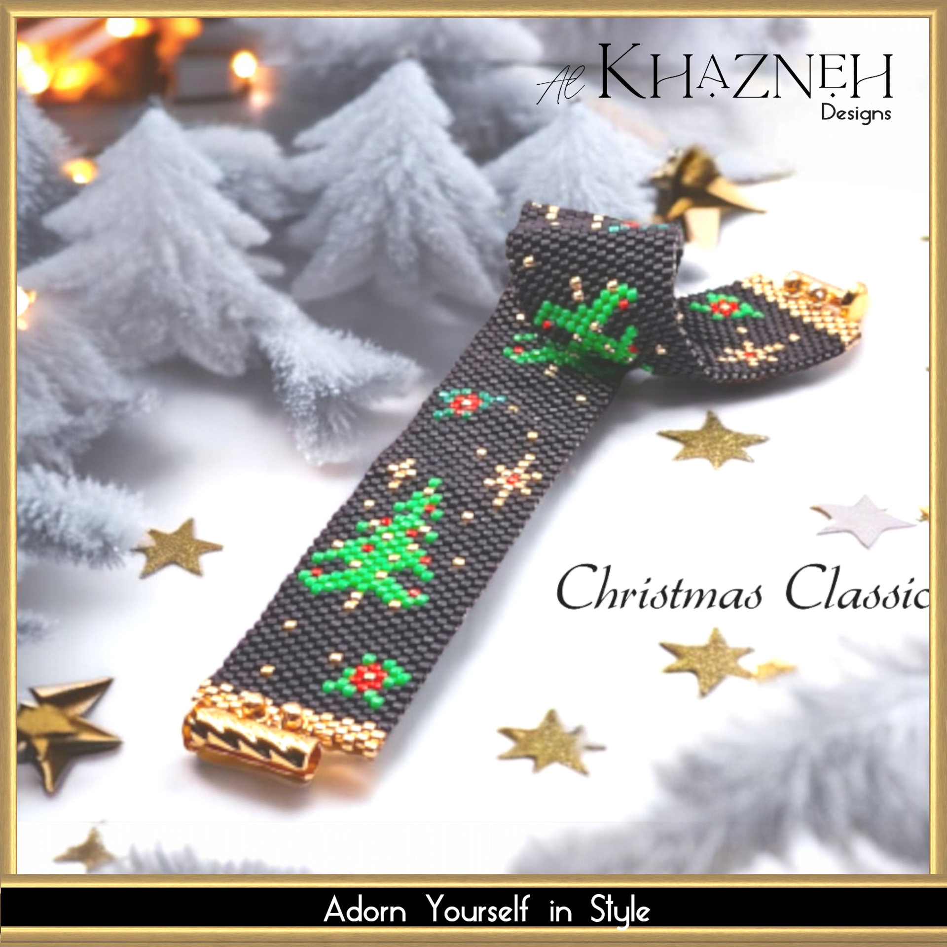 CHRISTMAS CLASSIC - Even Peyote Bracelet