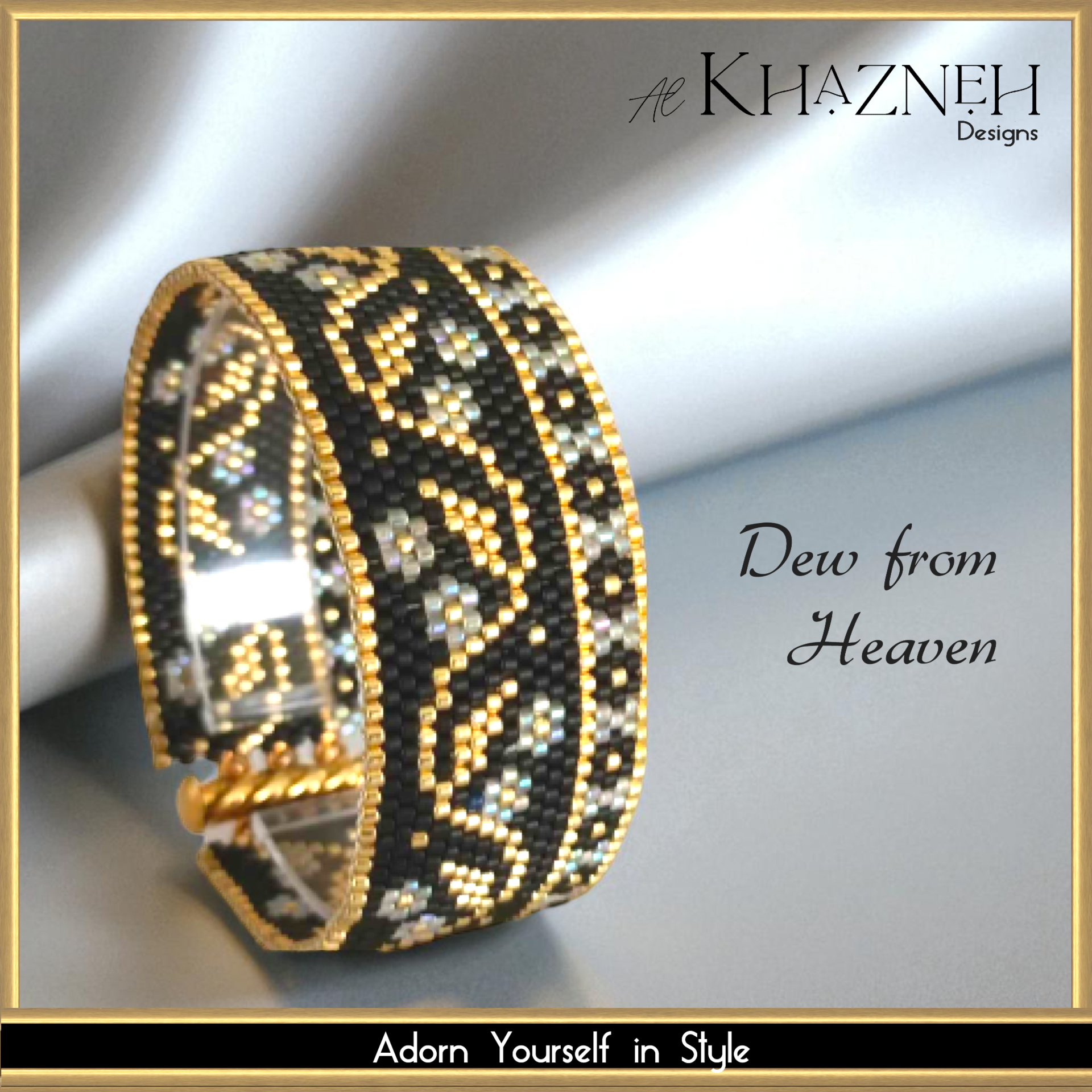 Even-Peyote Bracelet Pattern "DEW from HEAVEN"