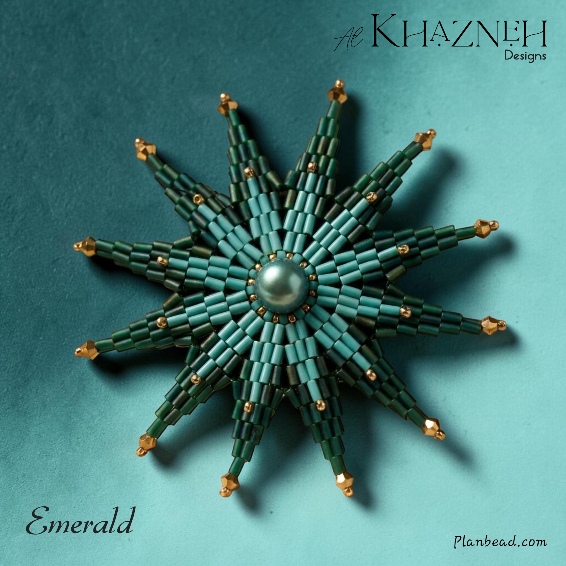 12 Point Bugle Star EMERALD