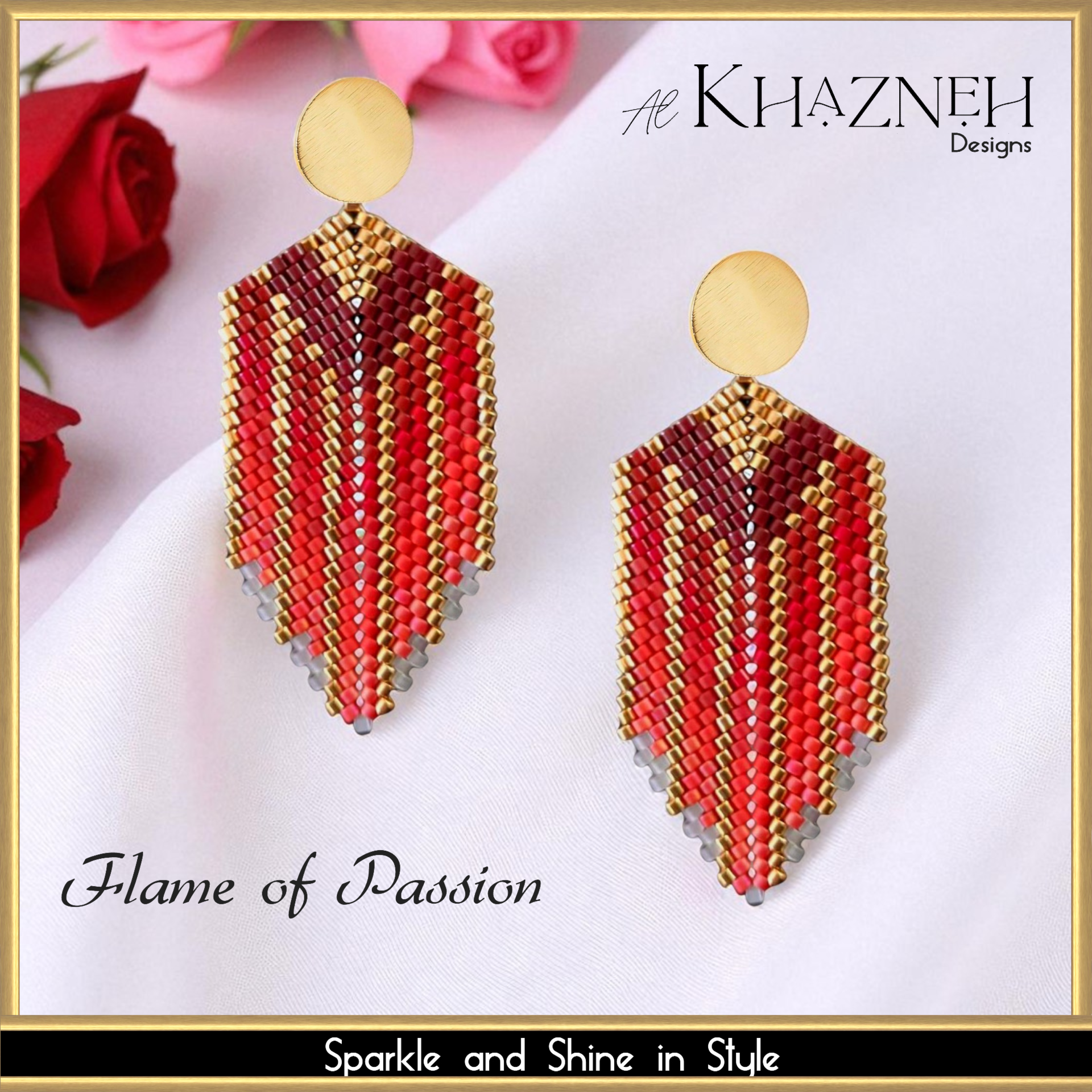 FLAME of PASSION Earrings Tutorial