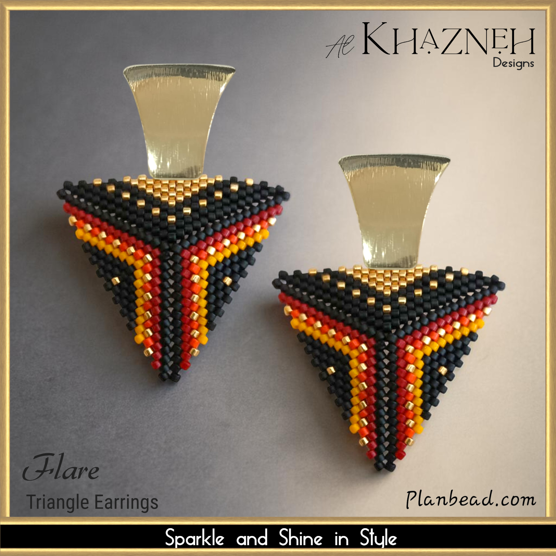 Triangle Earrings Pattern FLARE
