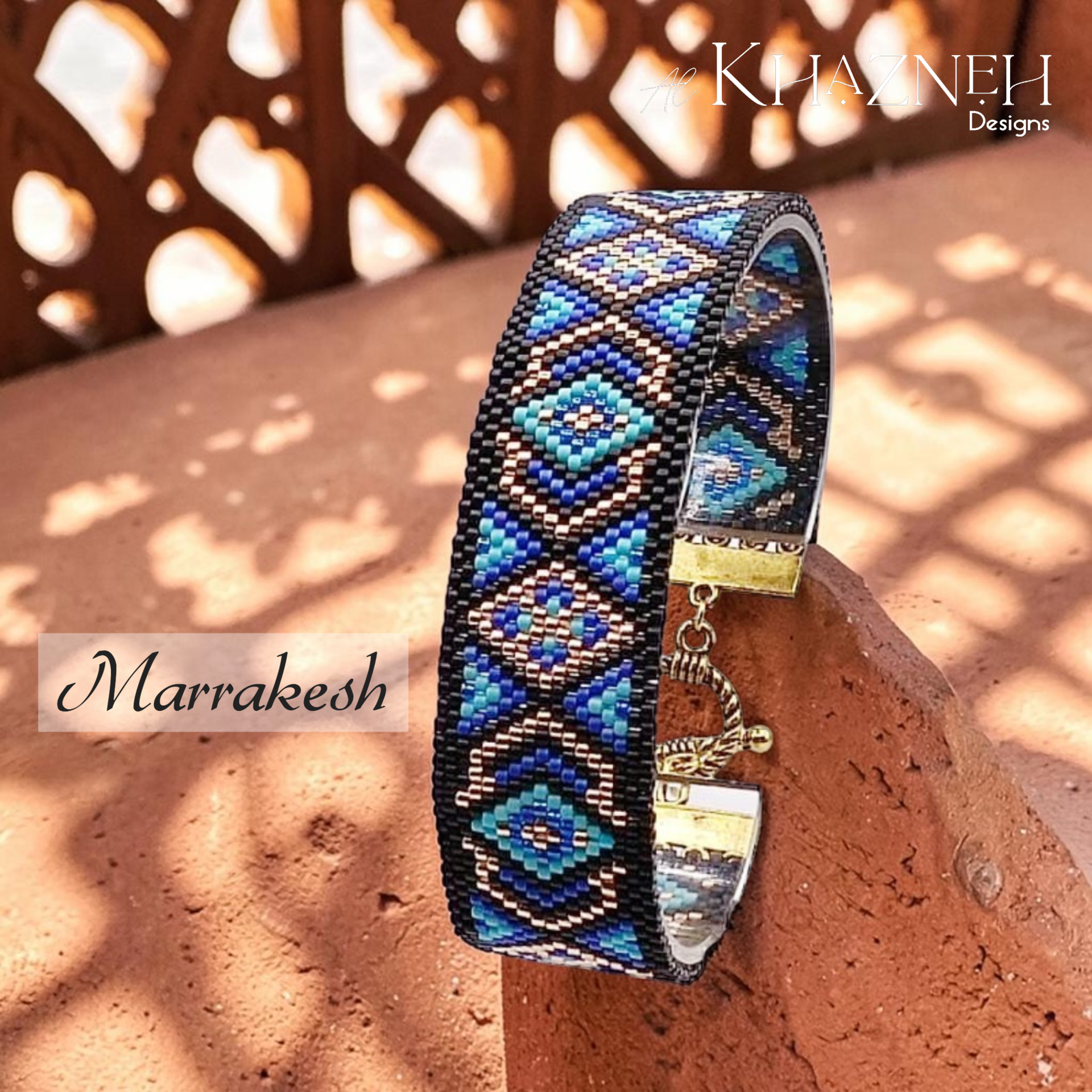 Odd Peyote Bracelet Pattern "MARRAKESH"
