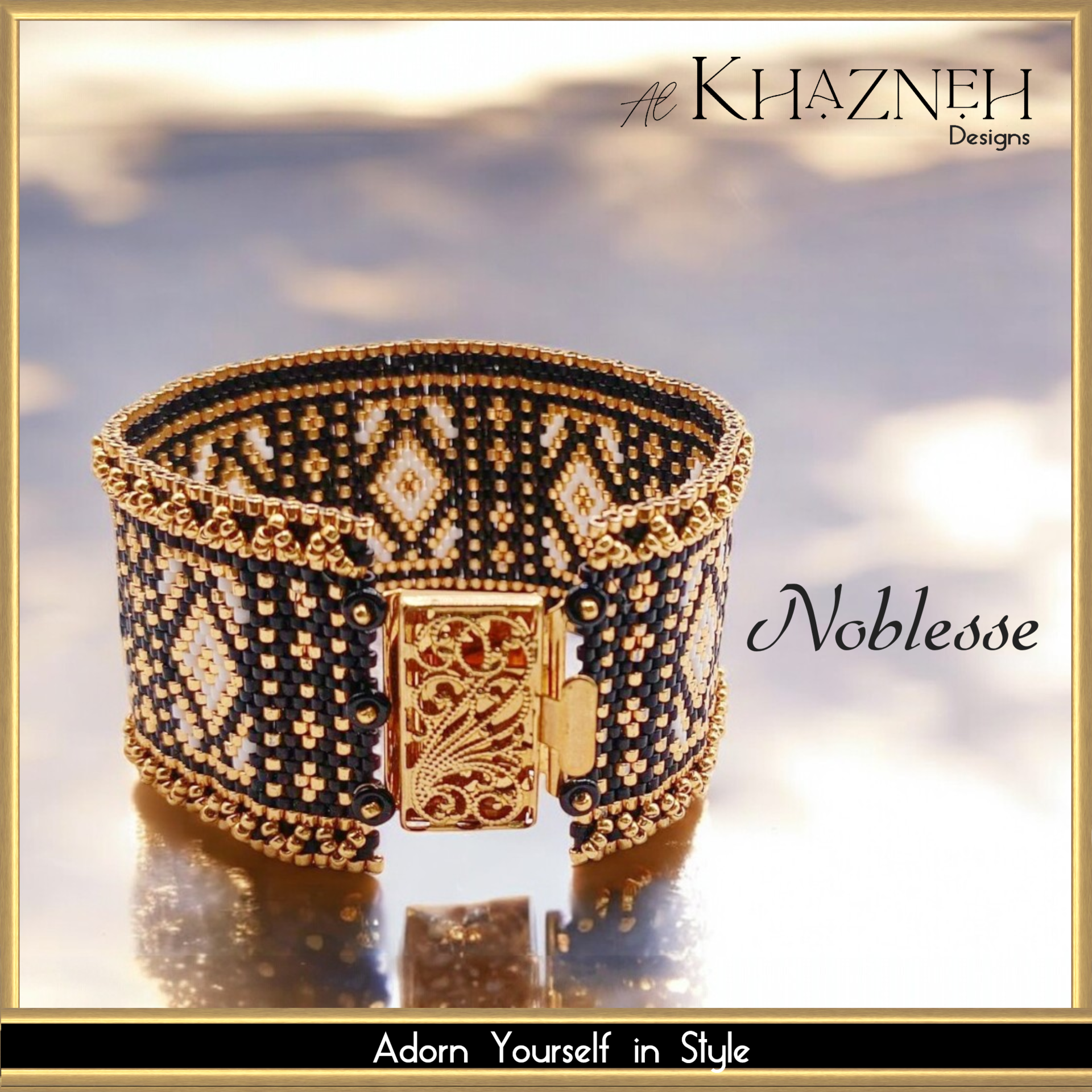 Odd-Peyote Bracelet Pattern NOBLESSE
