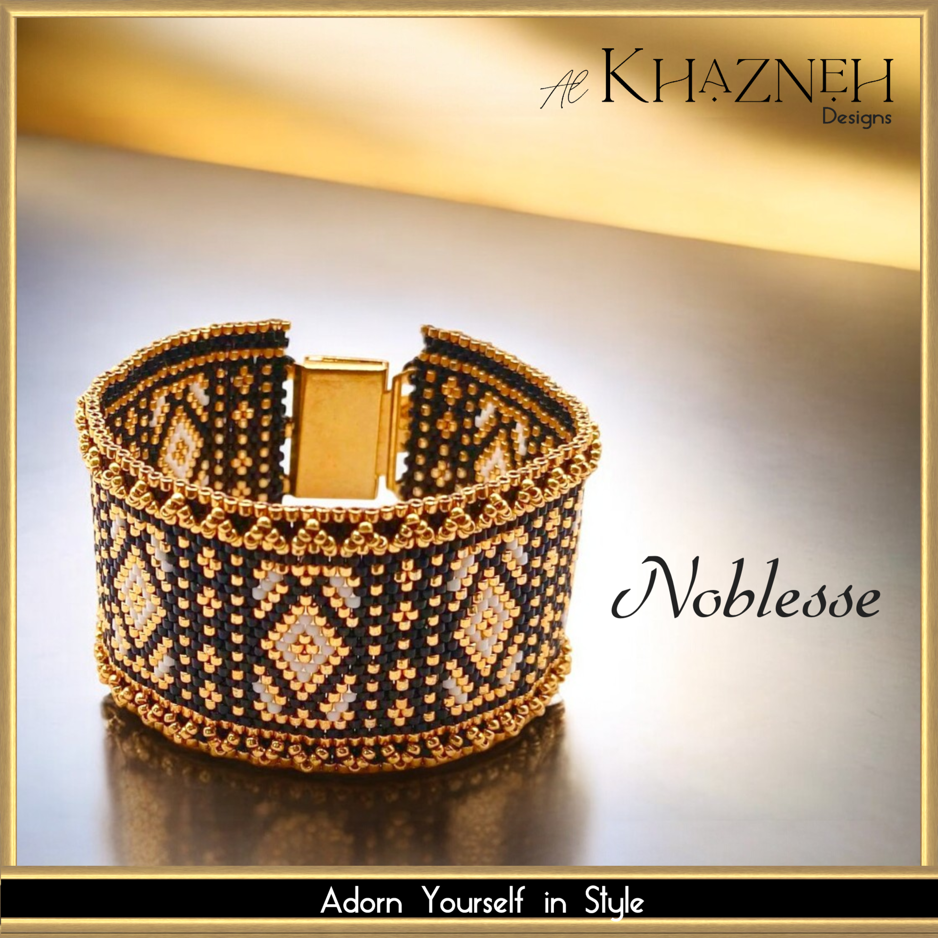 Odd-Peyote Bracelet Pattern NOBLESSE