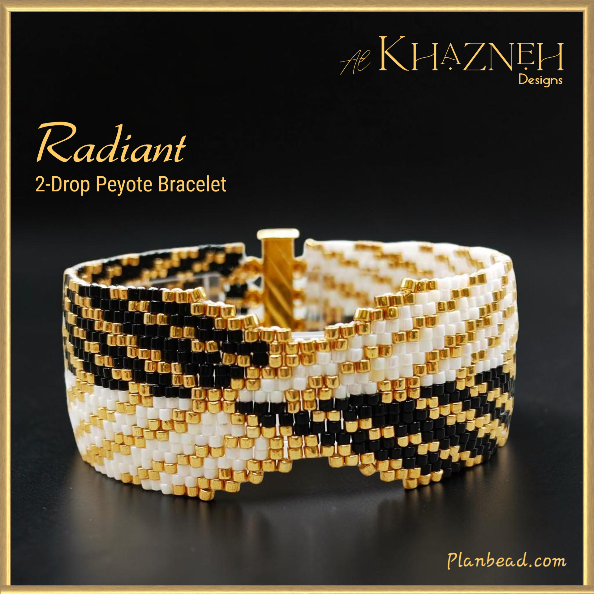 RADIANT - 2-Drop Peyote Bracelet Pattern
