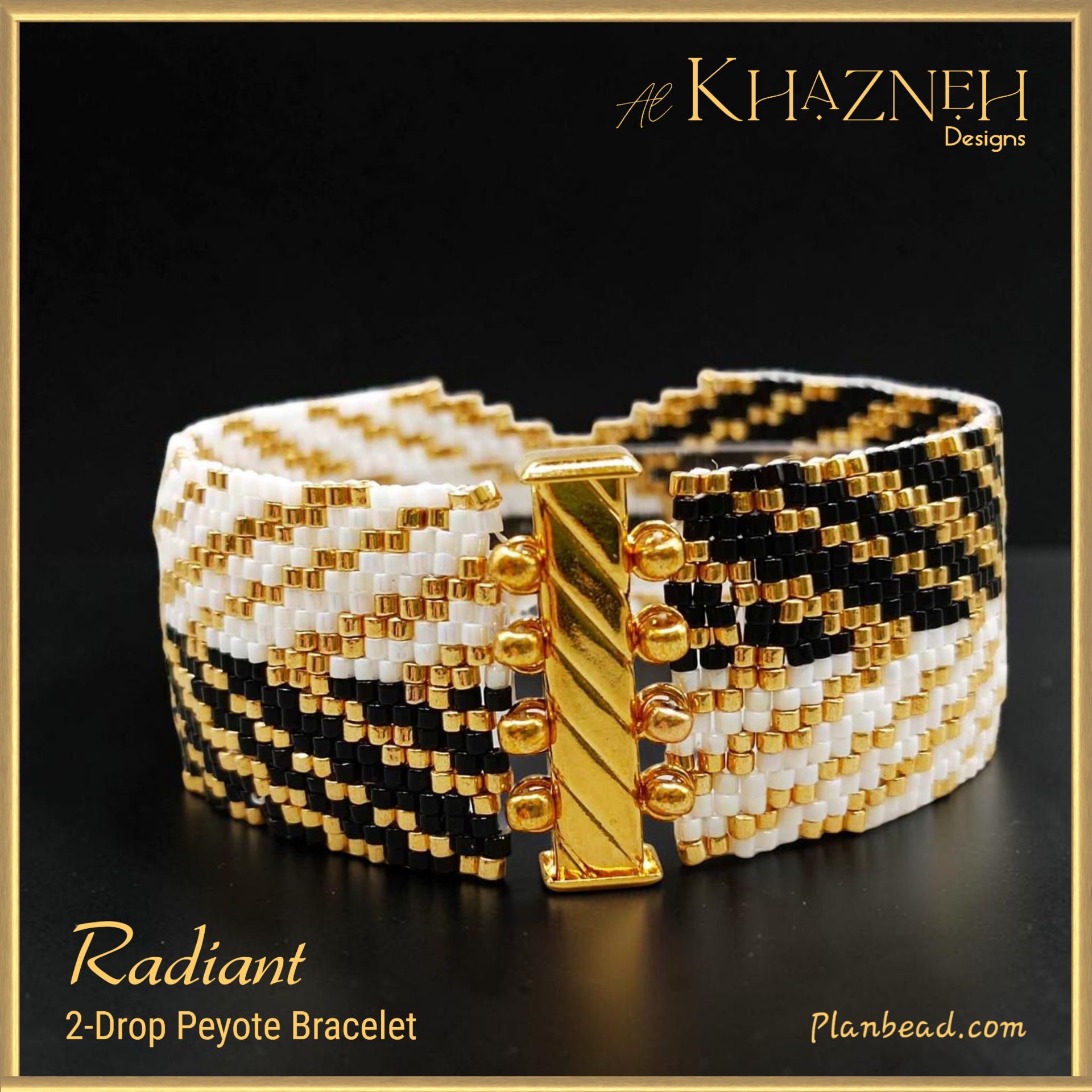 RADIANT - 2-Drop Peyote Bracelet Pattern
