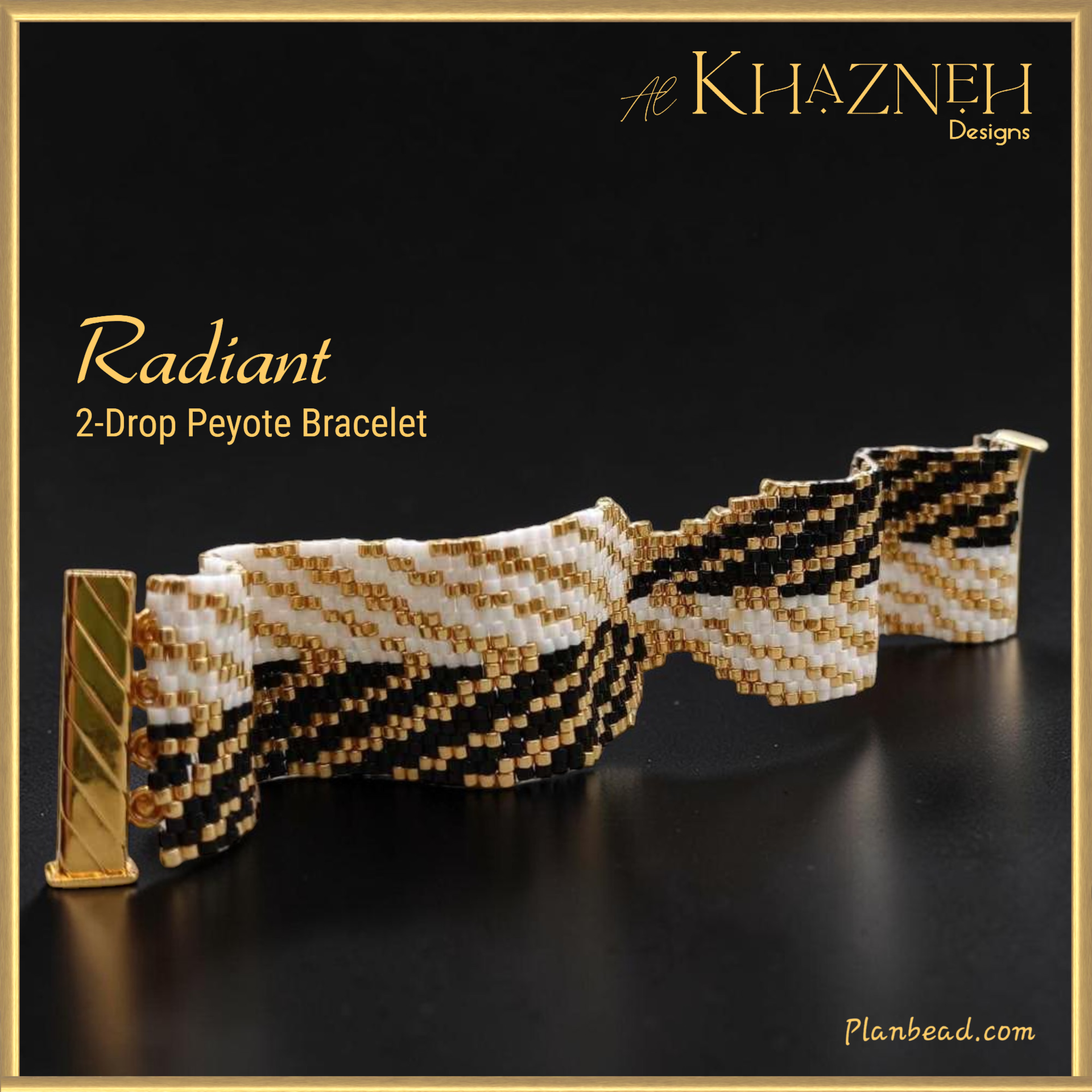 RADIANT - 2-Drop Peyote Bracelet Pattern