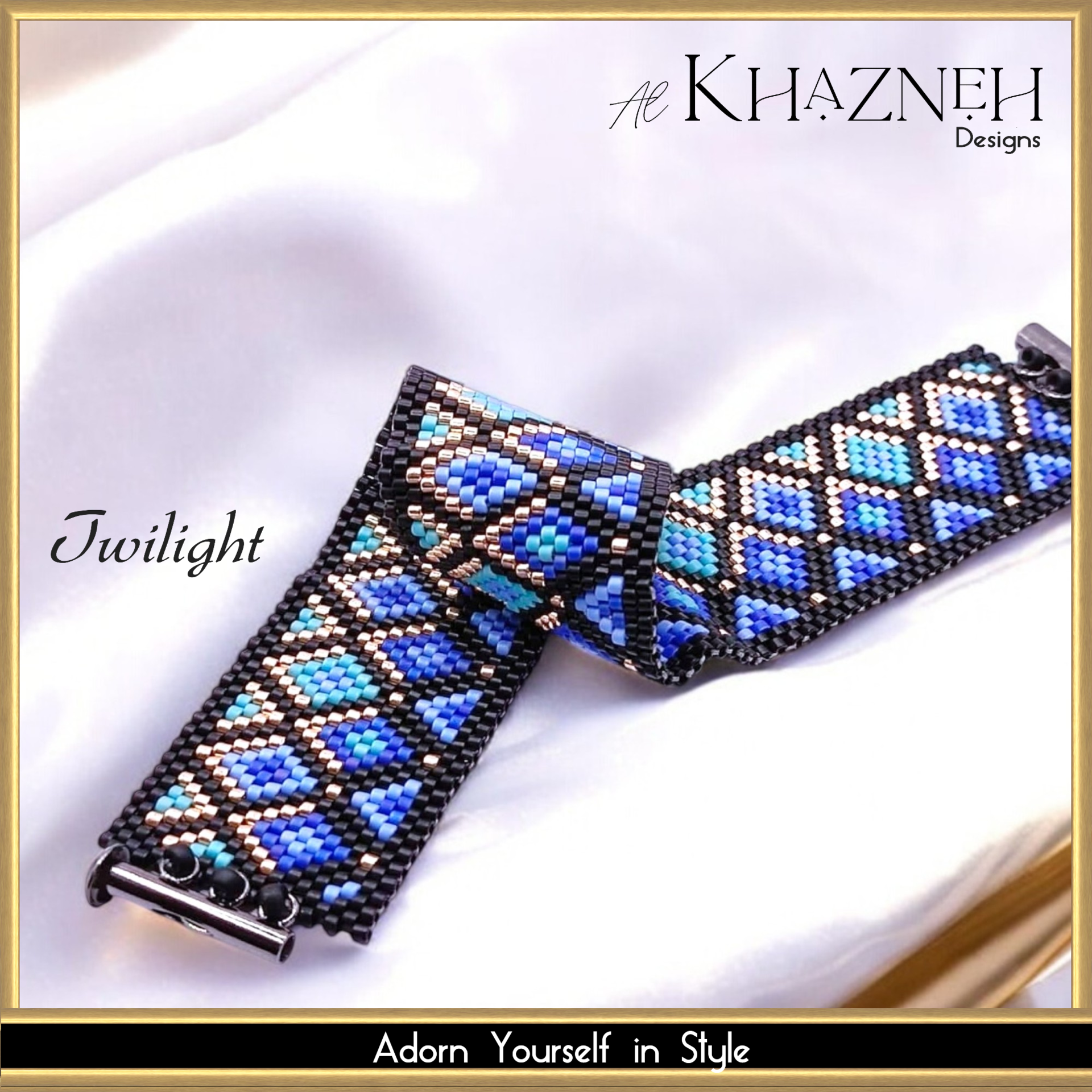 Even Peyote Bracelet Pattern "TWILIGHT"