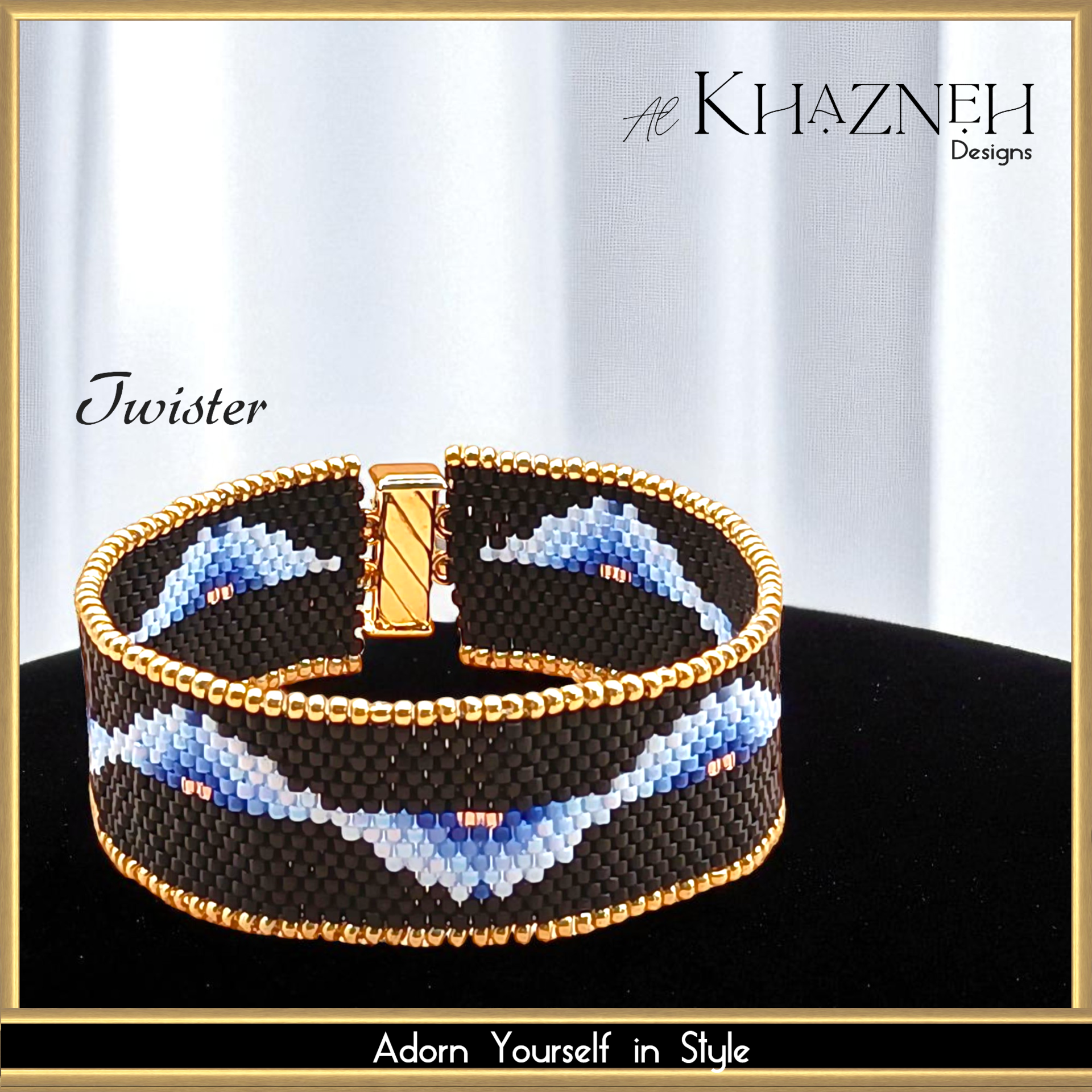 Even Peyote Bracelet Pattern "TWISTER"