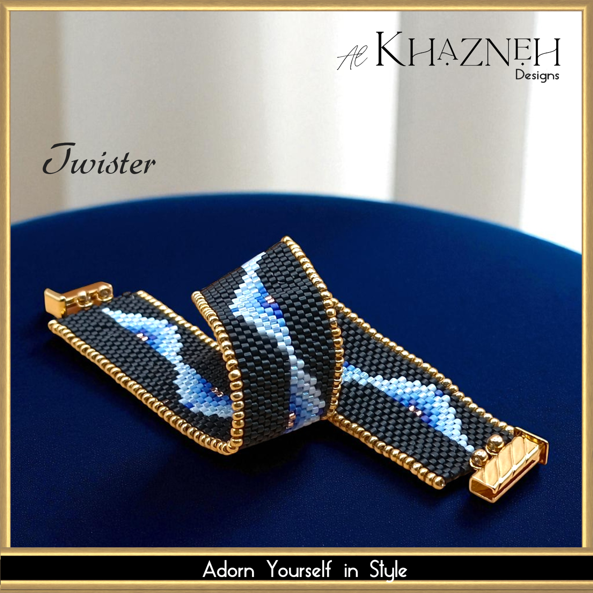 Even Peyote Bracelet Pattern "TWISTER"